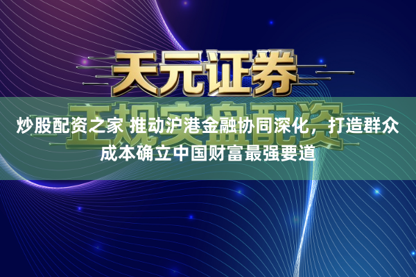 炒股配资之家 推动沪港金融协同深化，打造群众成本确立中国财富最强要道
