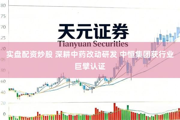 实盘配资炒股 深耕中药改动研发 中恒集团获行业巨擘认证